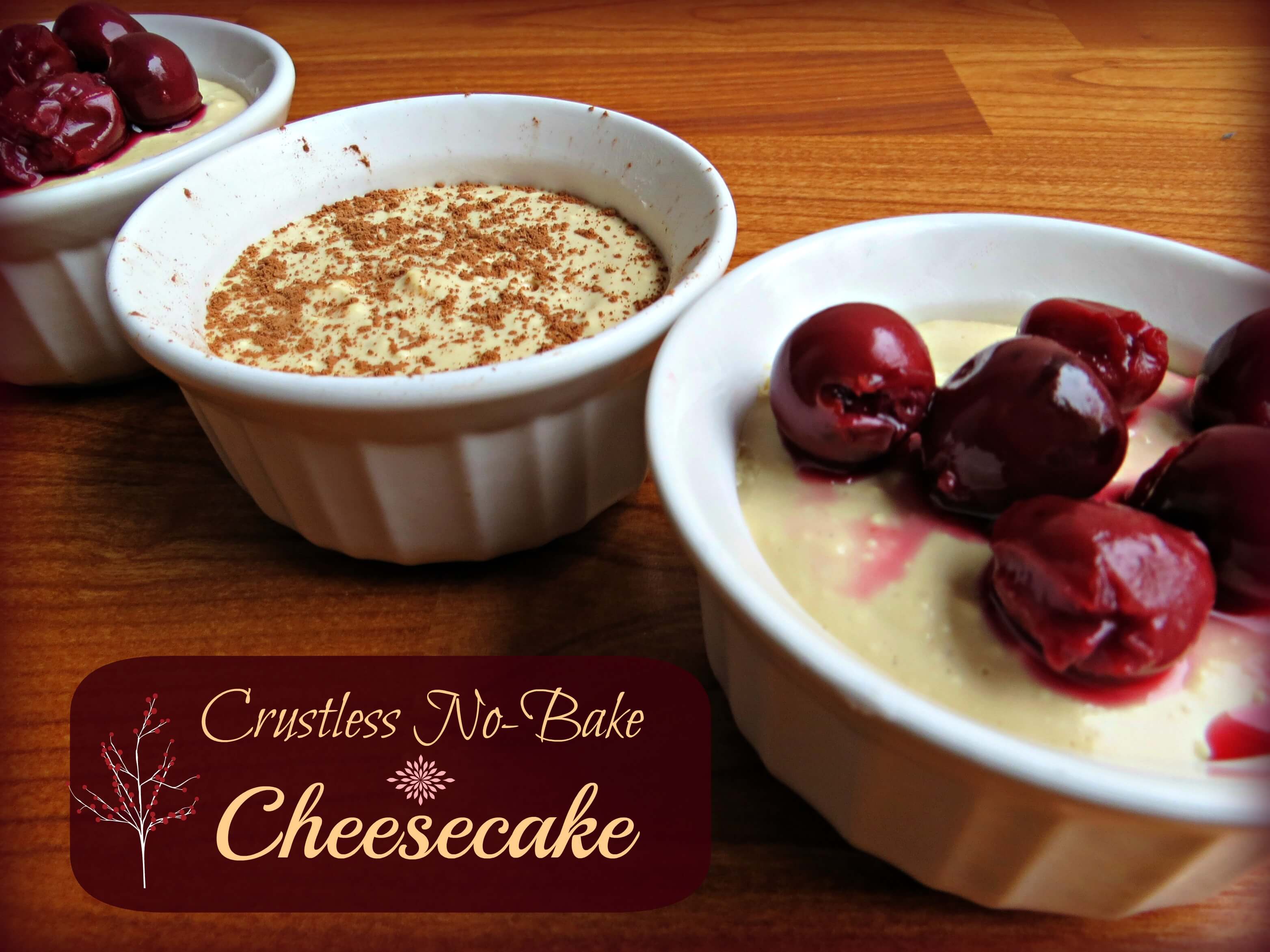 Crustless No-Bake Cheesecake