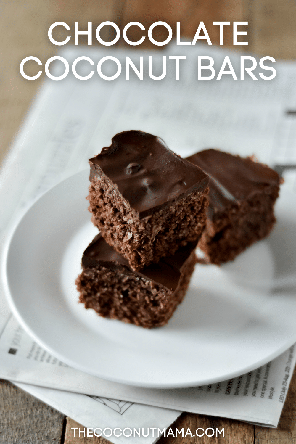 Chocolate Coconut Bars The Coconut Mama