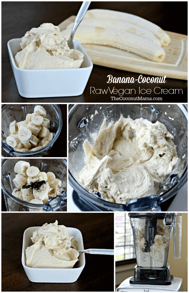 BananaCoconut Raw Vegan Ice Cream The Coconut Mama