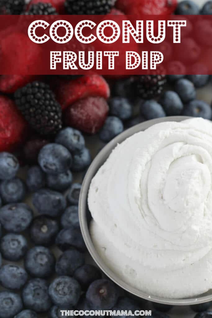 Coconut Fruit Dip Paleo & Dairy Free! The Coconut Mama