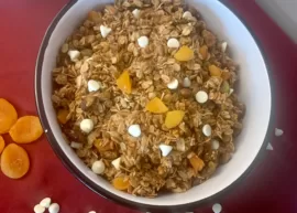 The BEST Homemade Coconut Granola in a bowl
