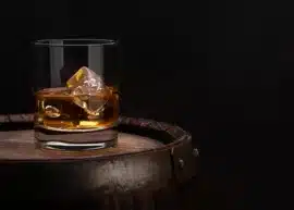 Whiskey in a rocks glass