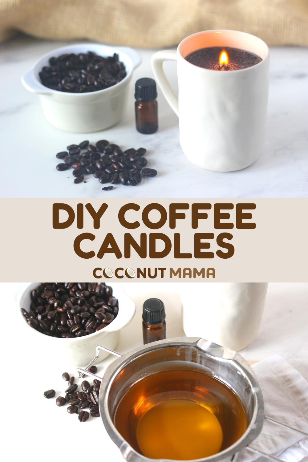 DIY Coffee Candles The Coconut Mama