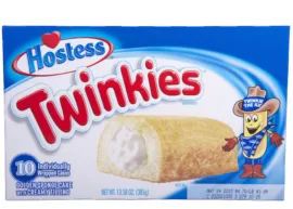 Box of Hostess Twinkies with cartoon character
