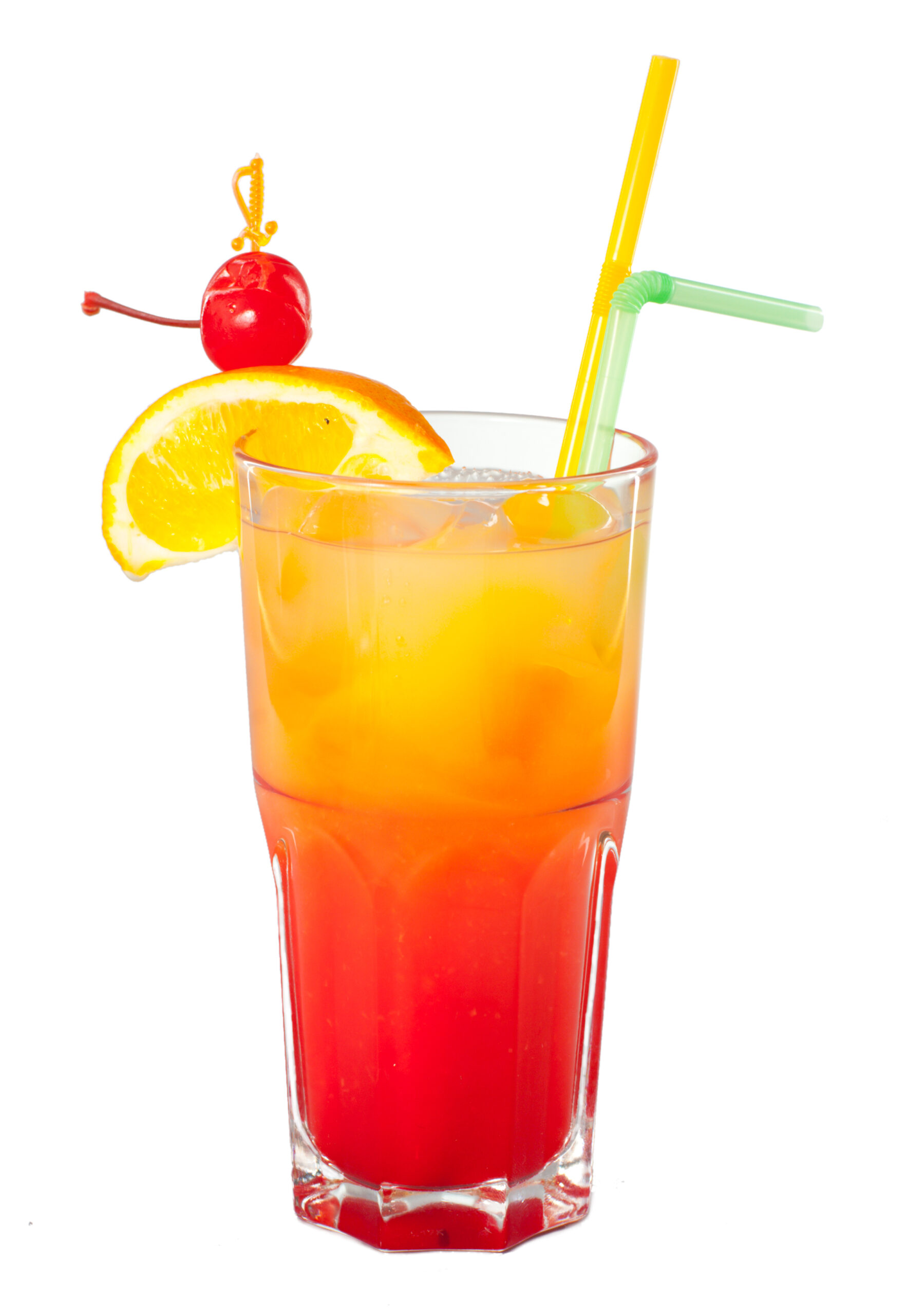 Rainbow,Fizz,Cocktail,Isolated,On,A,White,Background A white backdrop showing a single glass of rainbow fizz.