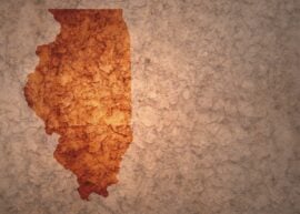 Illinois map outline