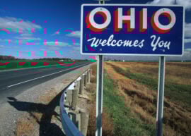 Ohio Welcomes You sign