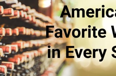 Rows of wine bottles - with text "America's favorite wine in every state"