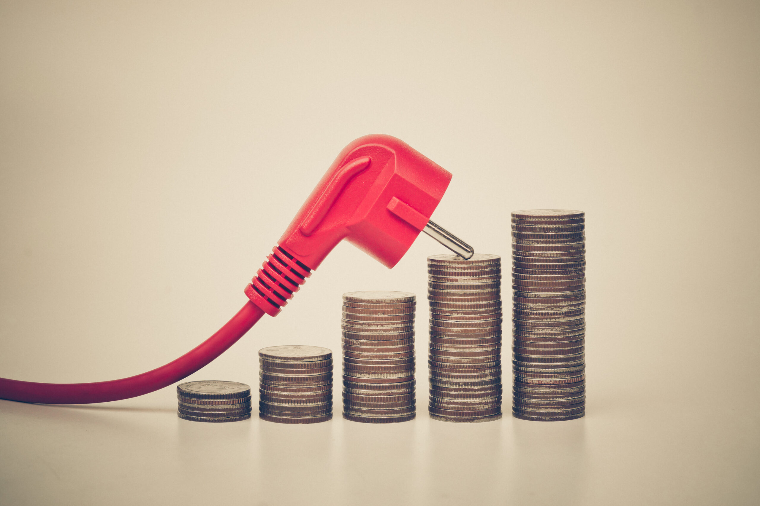 1) The price of electricity rose 4.5% 