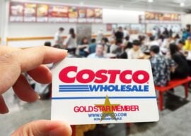Hand holding Costco Gold Member card