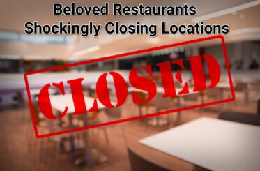 "Beloved Restaurants Shockingly Closing Locations" with a closed sign and a restaurant scene.
