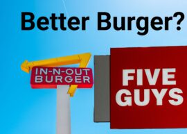 "Better Burger" with In-N-Out and Five Guys signs
