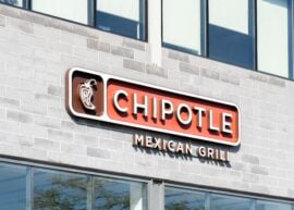 Chipotle sign on building