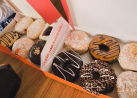 Dunkin donuts in boxes