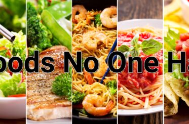 "7 Foods No One Hates" over various foods