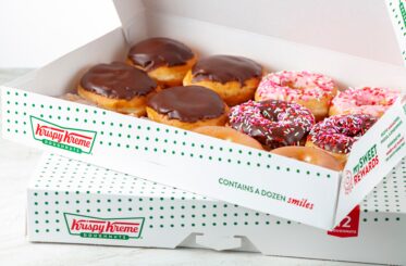 Box of Krispy Kreme donuts