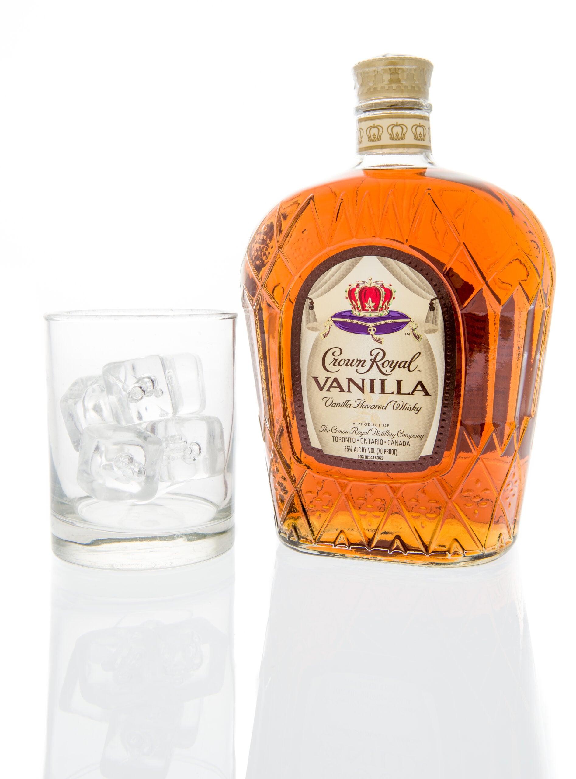 A bottle of vanilla Bourbon ready to be enjoyed. 