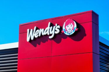 Wendy's restaurant sign on the building