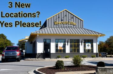 Biscuitville restaurant location with "3 New Locations? Yes Please!"