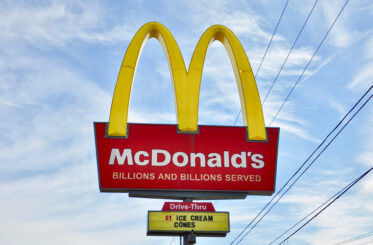 McDonald's sign with $1 ice cream cones advertised