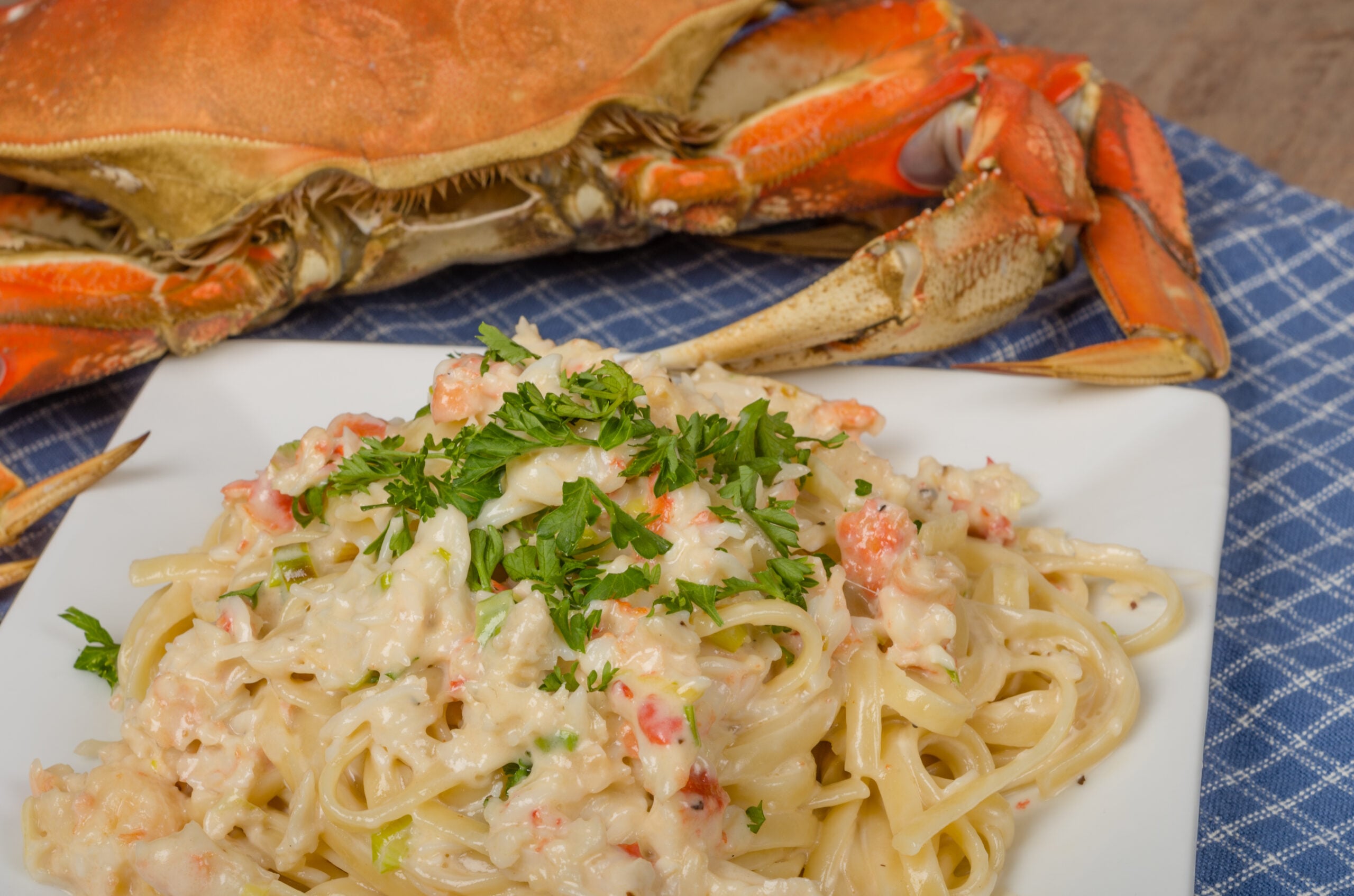 #4: Crab linguini alfredo