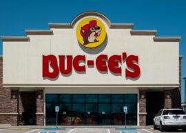 Buc-ee's sign and building seen from in front
