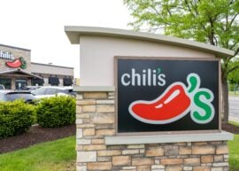 Chili's sign in front of a building