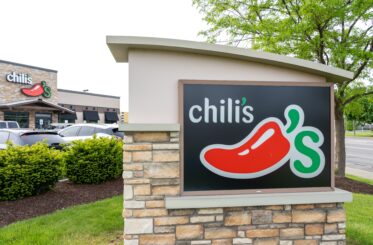 Chili's sign in front of a building