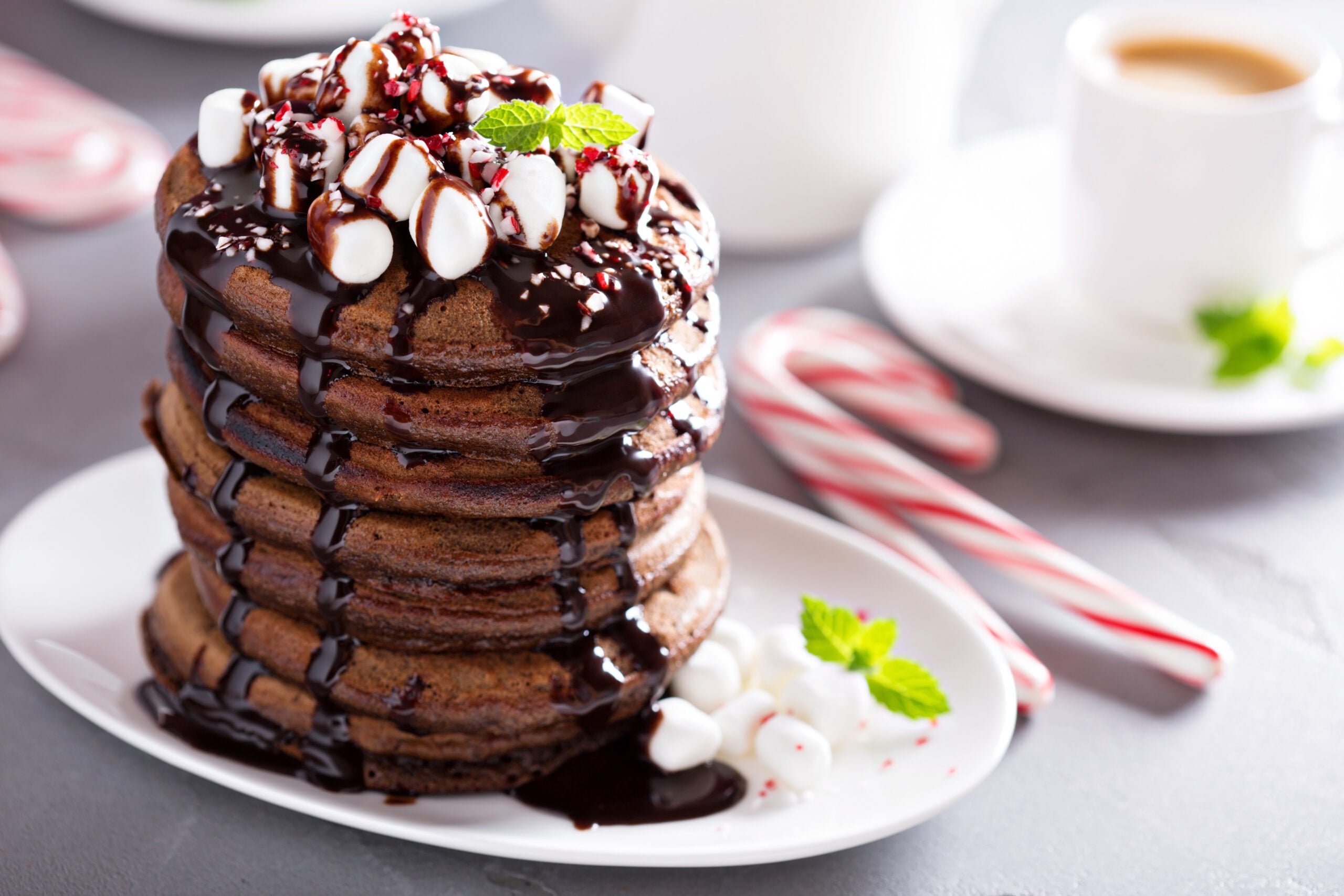 #8: Dark chocolate peppermint pancakes
