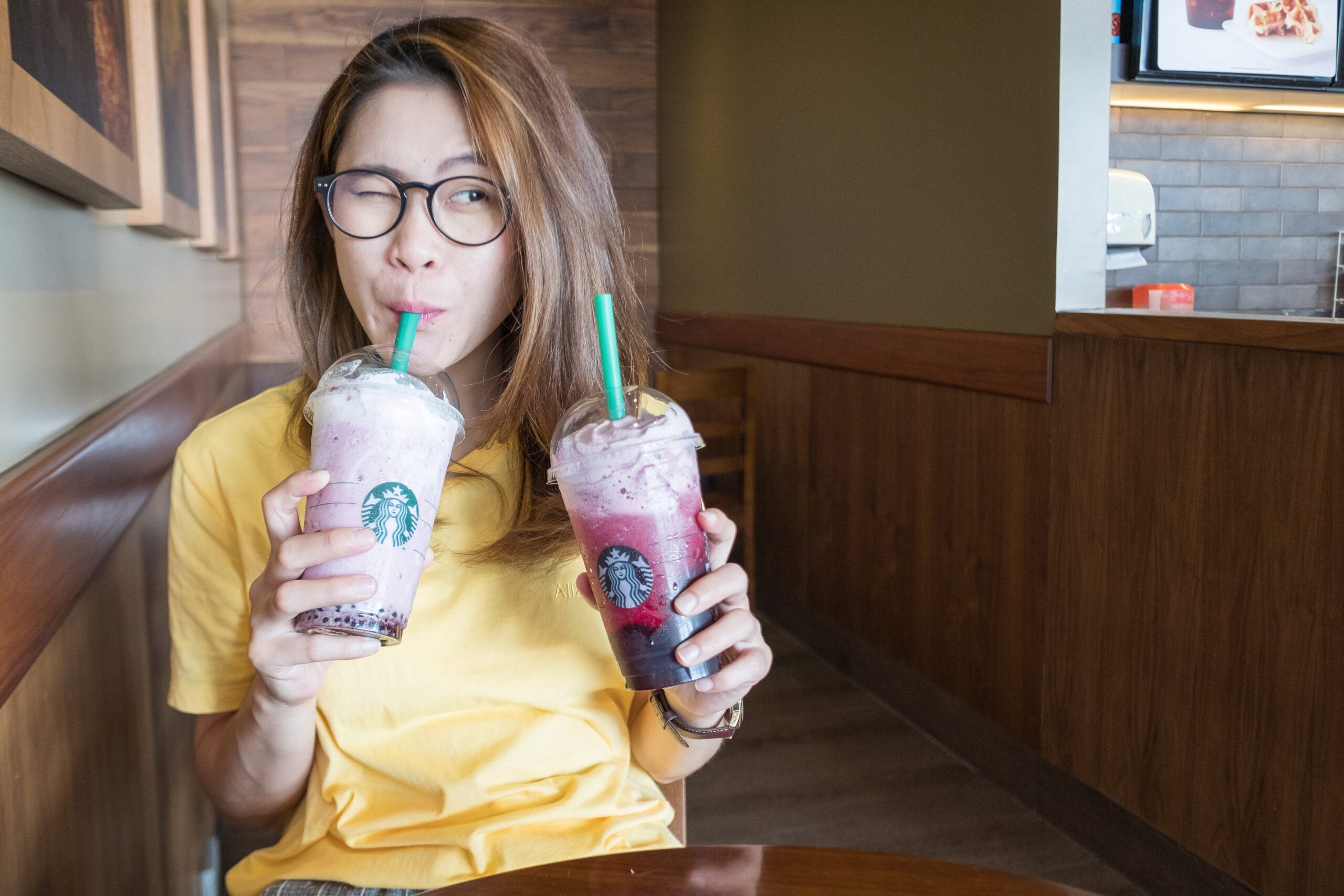 Iced Lavender Cream Oatmilk Matcha