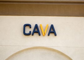 Cava sign on a restaurant