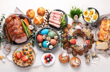 Easter dinner spread