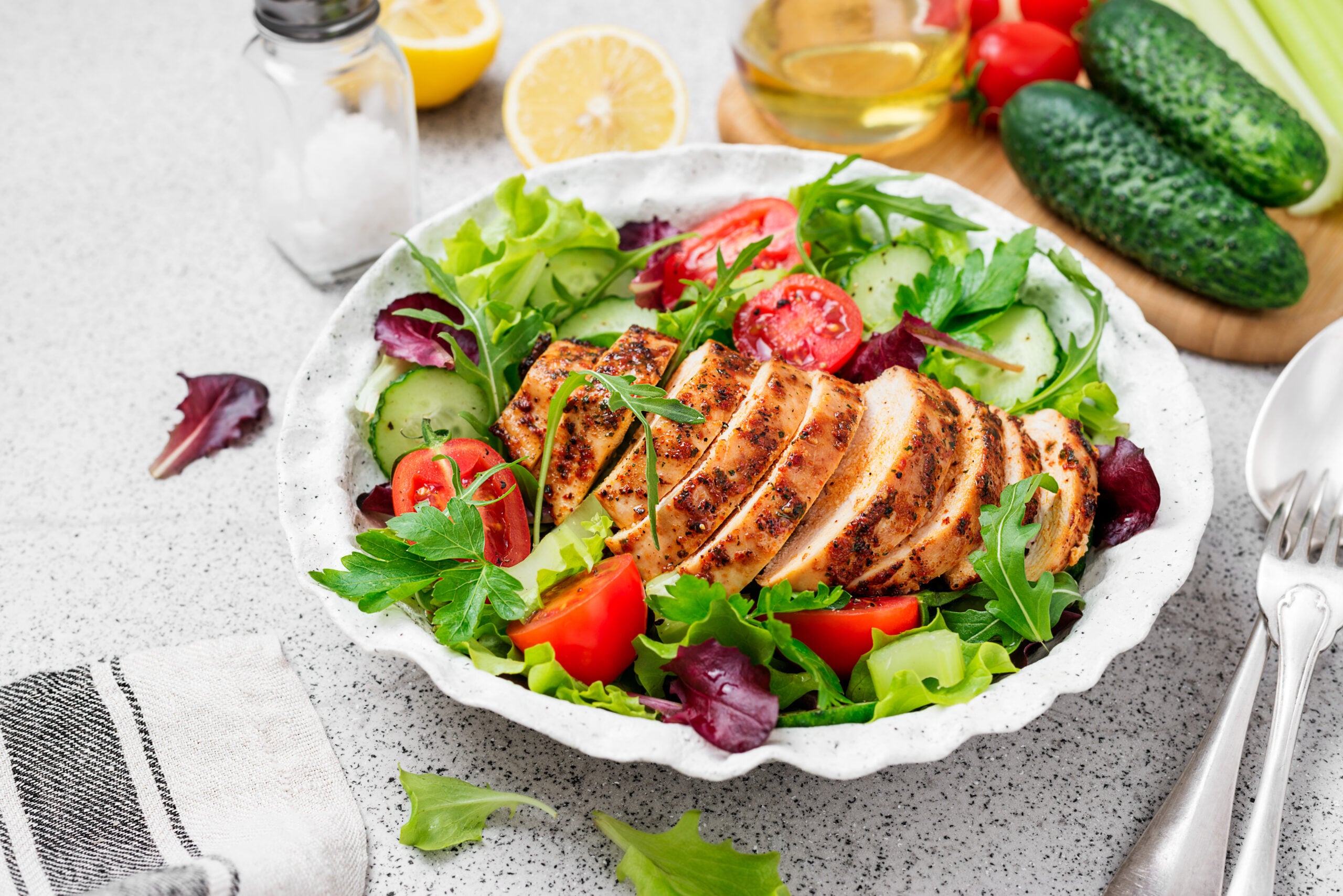 #6: Homestyle Grilled Chicken Salad
