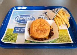 Tray of food at Culver's