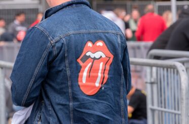 Rolling Stones jacket seen from behind