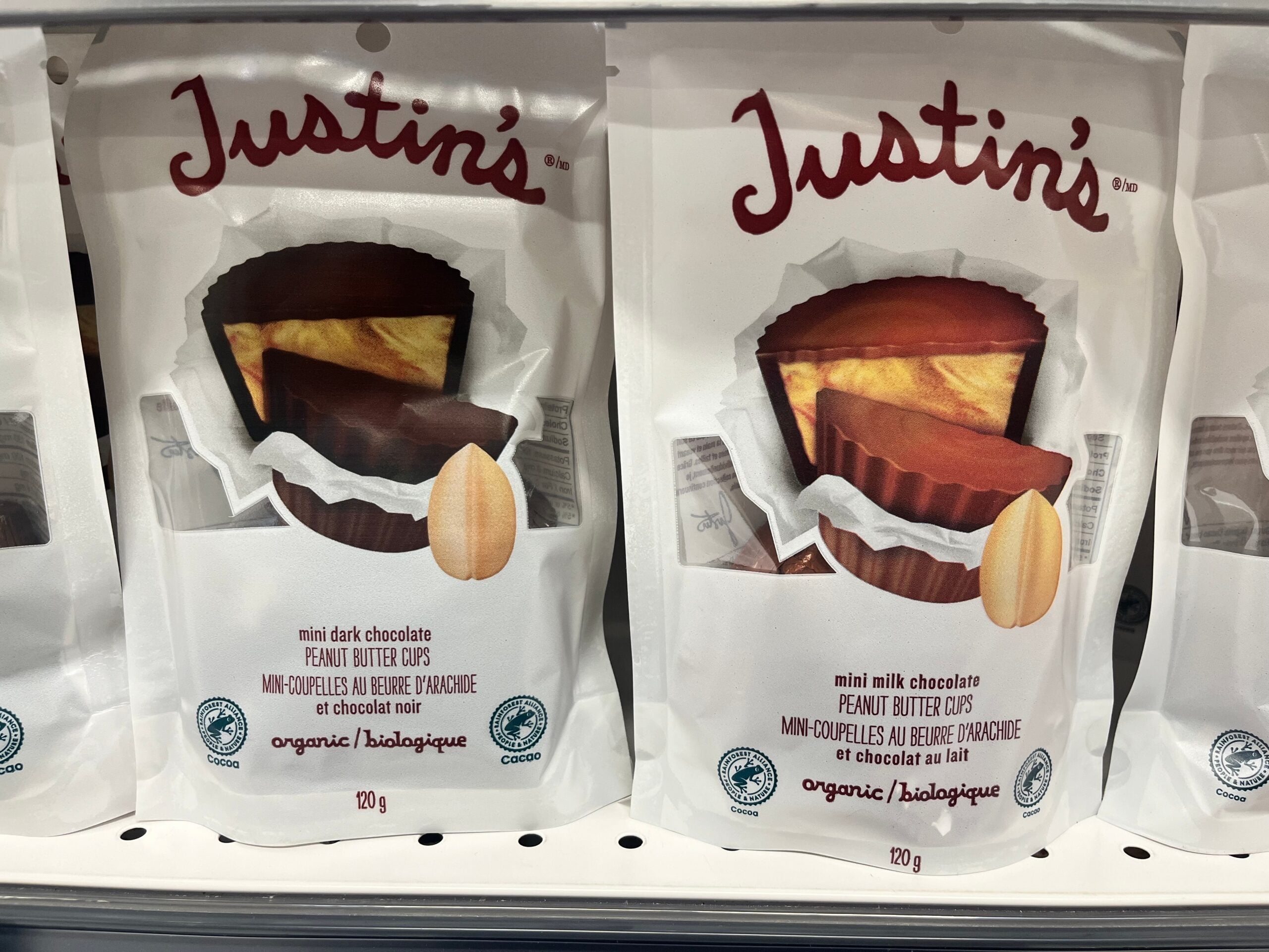 Justin's organic peanut butter cups