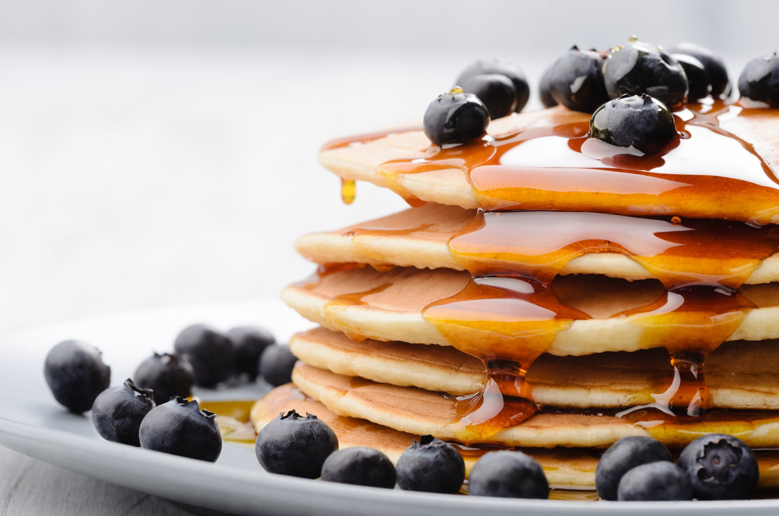 Blueberry pancake plate