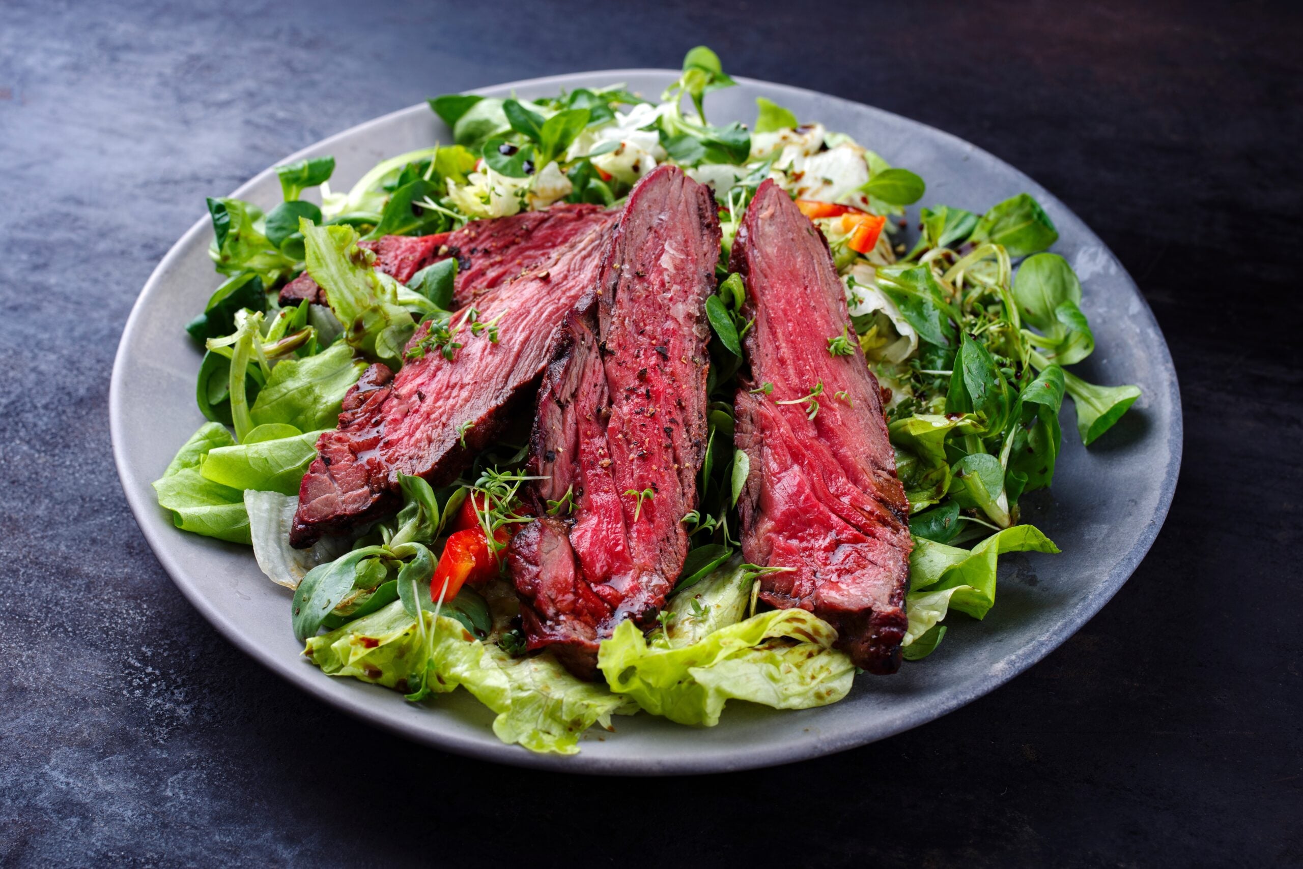 2. 7-Pepper Sirloin Salad