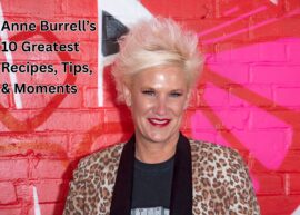 Picture of Anne Burrell with tips, recipes, and moments.