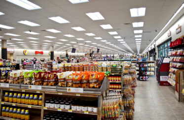 Buc-ee's store full of chips and other foods