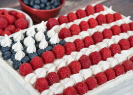 American flag cake