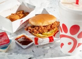 Chick-fil-A food on a tray