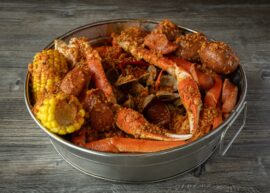 Seafood boil with lobster