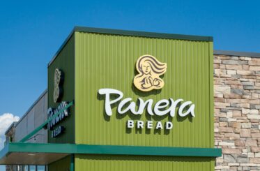 Panera restaurant exterior and trademark logo.