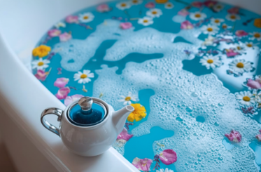 DIY Butterfly Pea Flower Milk Bath