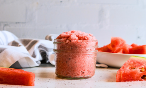 DIY Watermelon Sugar Scrub