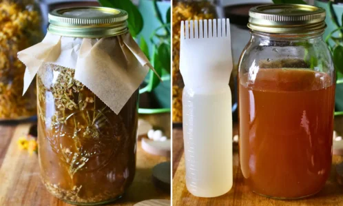 DIY Apple Cider Vinegar Herbal Hair Rinse